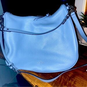 Kate Spade Leather Mulberry street Vivian Shoulder Bag Sky Blue Brand New